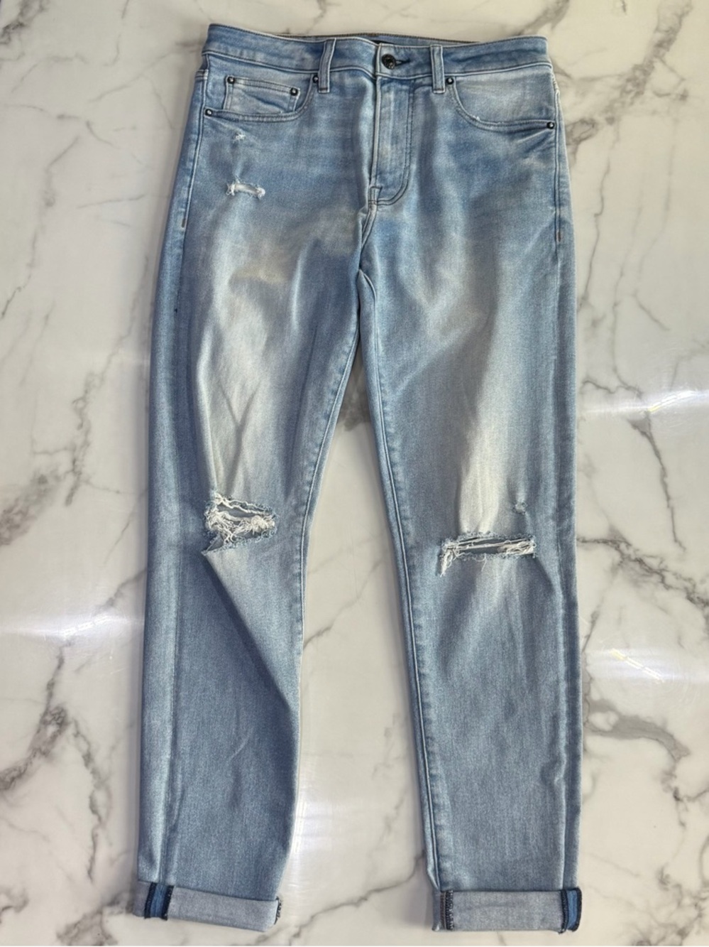 Express Athletic Skinny Jeans, Size 31x34